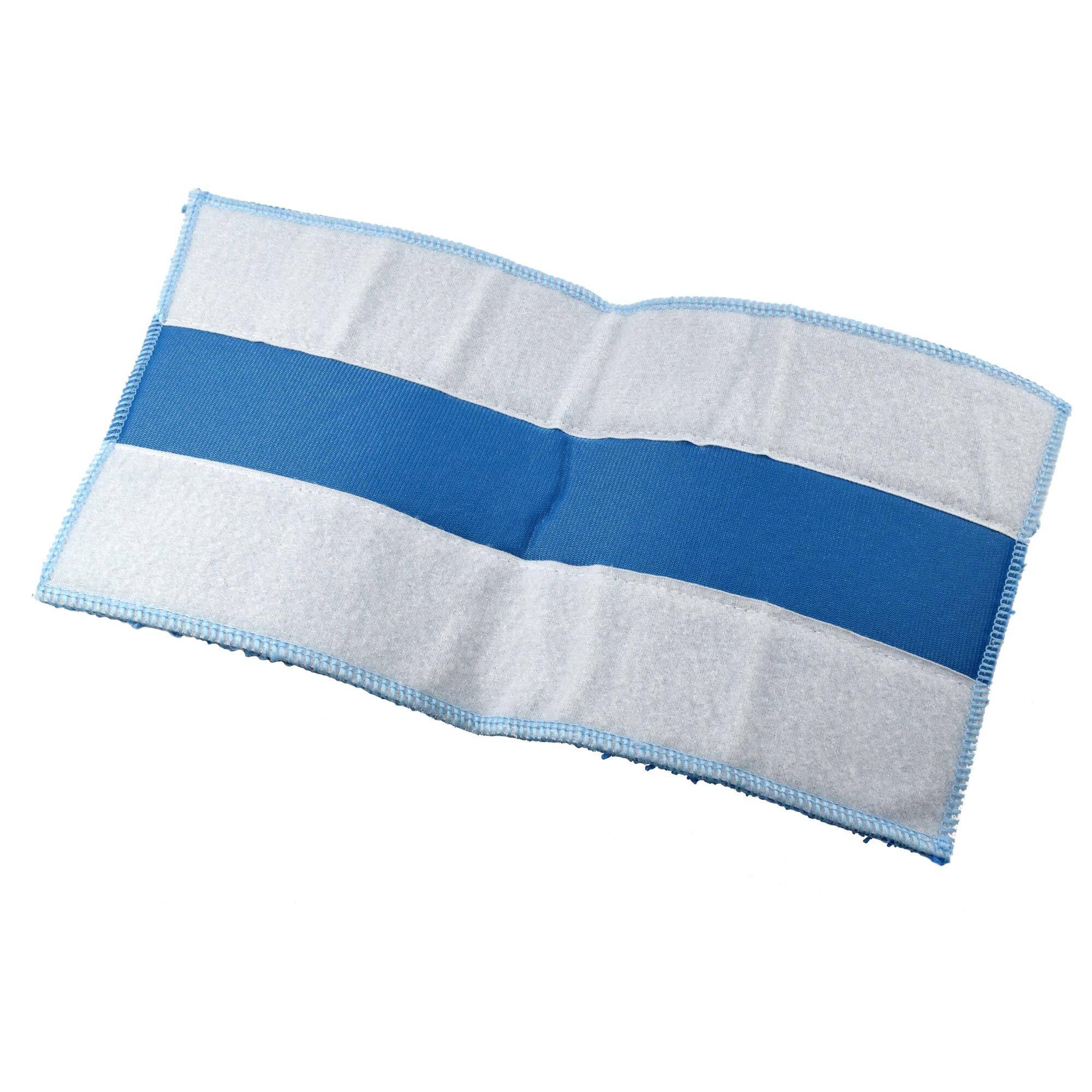 Left. HQRP - 2-Pack Washable Microfiber Steam Mop Pads for HAAN FS SI MS Series - Replaces RMF2X RMF4X.