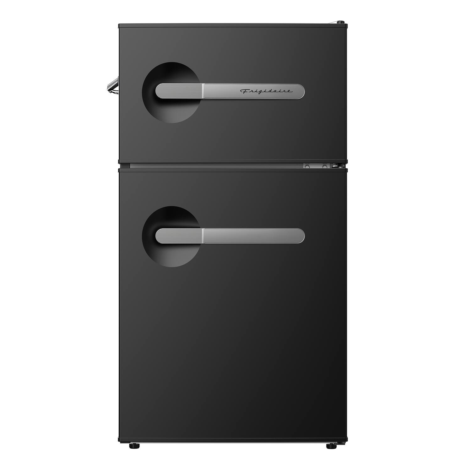 Back. Frigidaire - 3.1 Cu Ft 2-Door Retro Bar Refrigerator, Side Bottle Opener - Black.