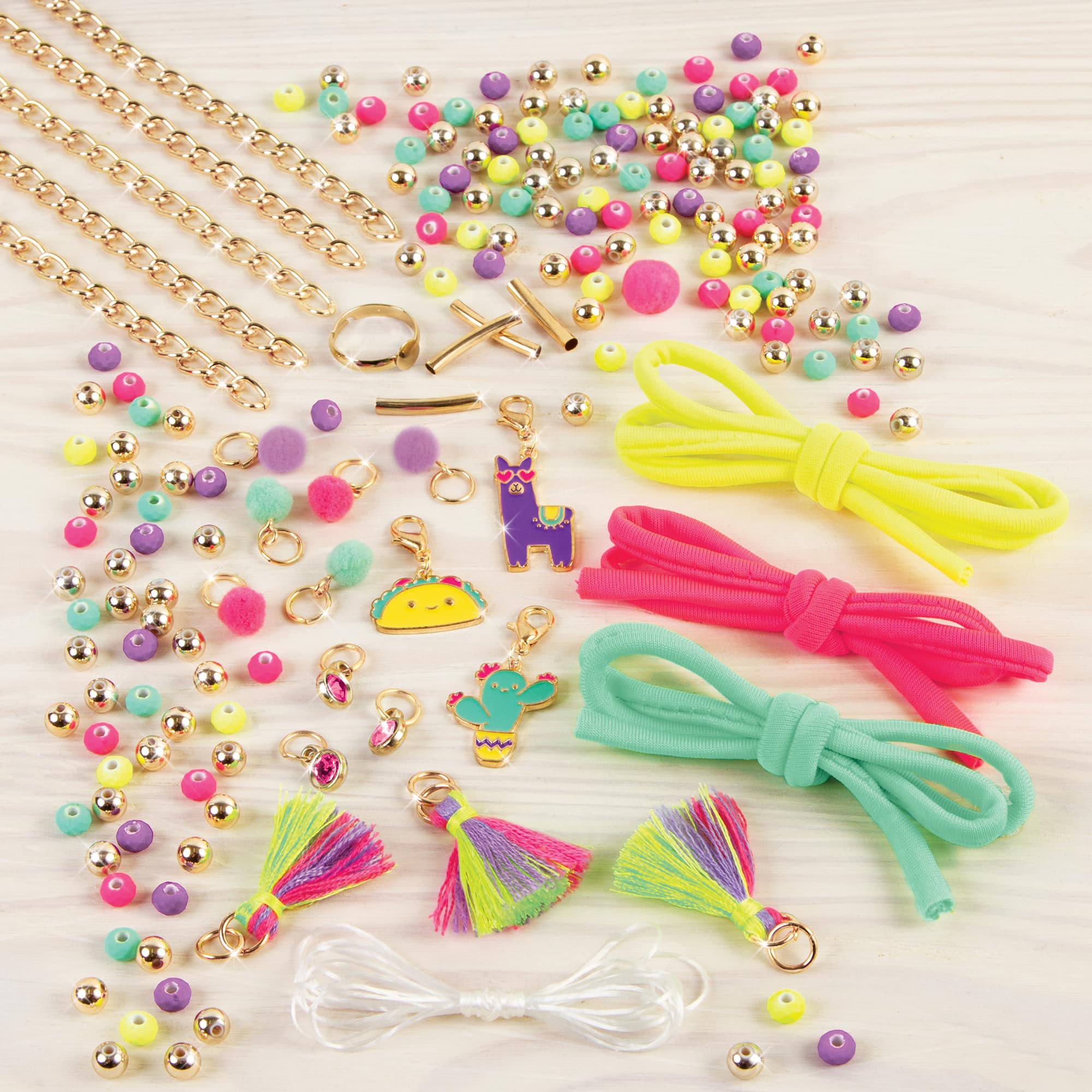 Make It Real Make It Real: Neo-Brite Chains & Charms Kit Create 10 Cord ...