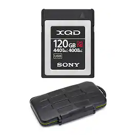 Sony - 120GB XQD G Series Memory Card with Rugged Memory Card Carrying Case Bundle