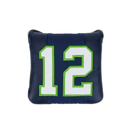 Front. TaylorMade - Seattle Seahawks Mallet Headcover - Blue.