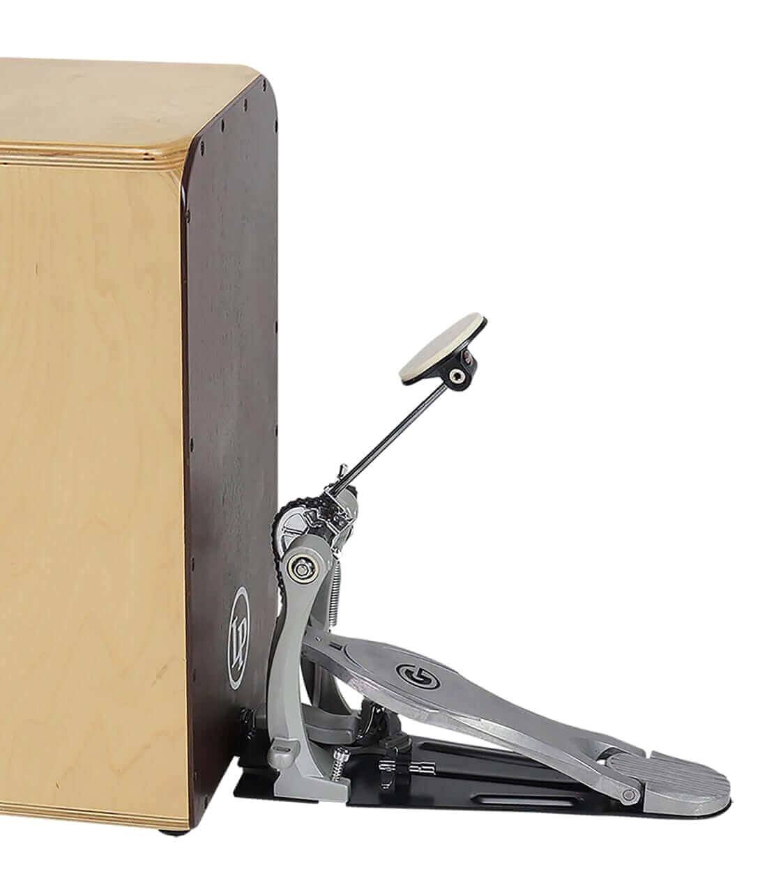 Left. Gibraltar Hardware - Round Flat Self-Aligning Bass Drum Beater, Compatible with Most Pedals, Delivers Balanced Impact.