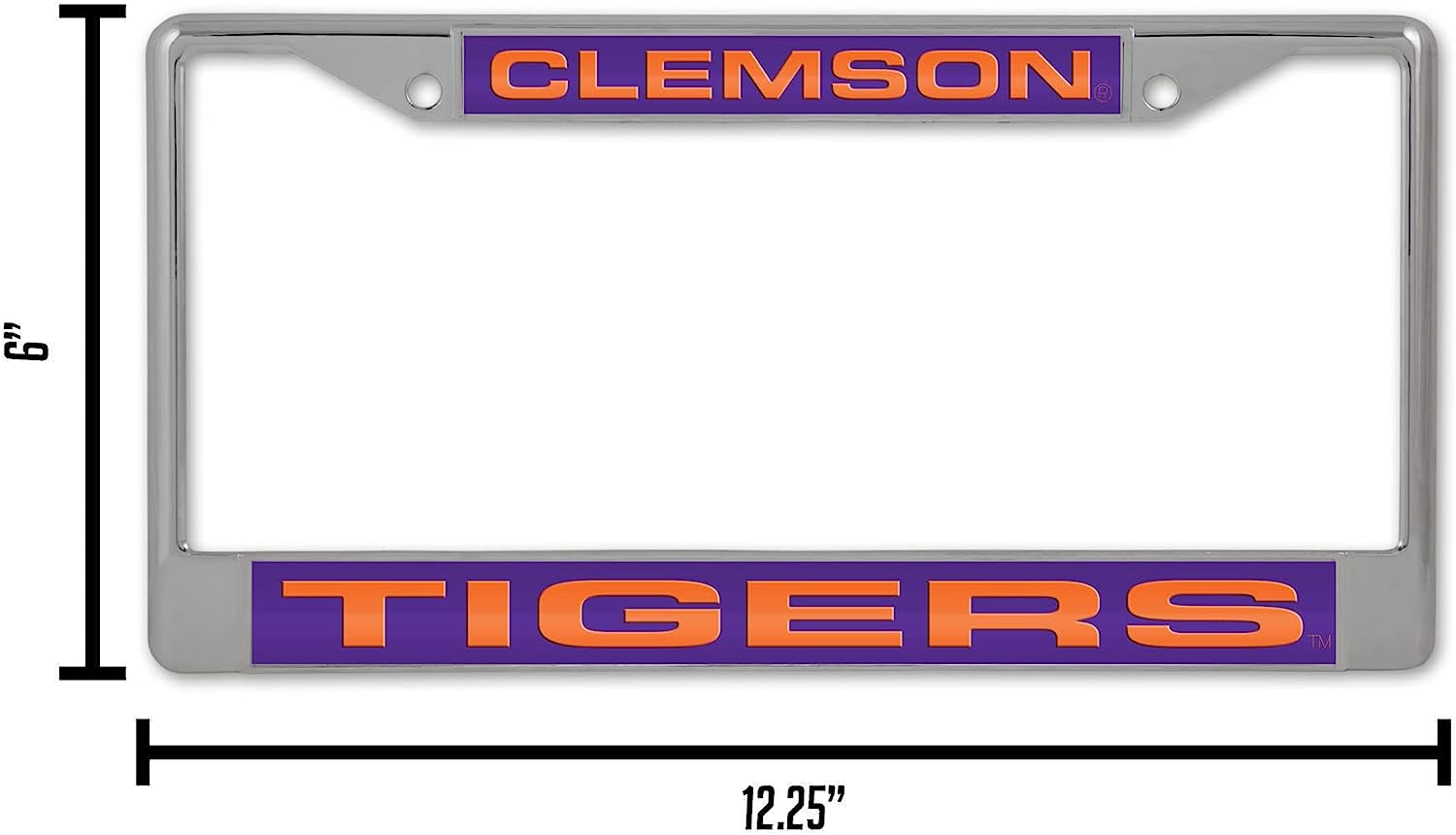 CLEMSON  
TIGERS  

6"  
12.25"