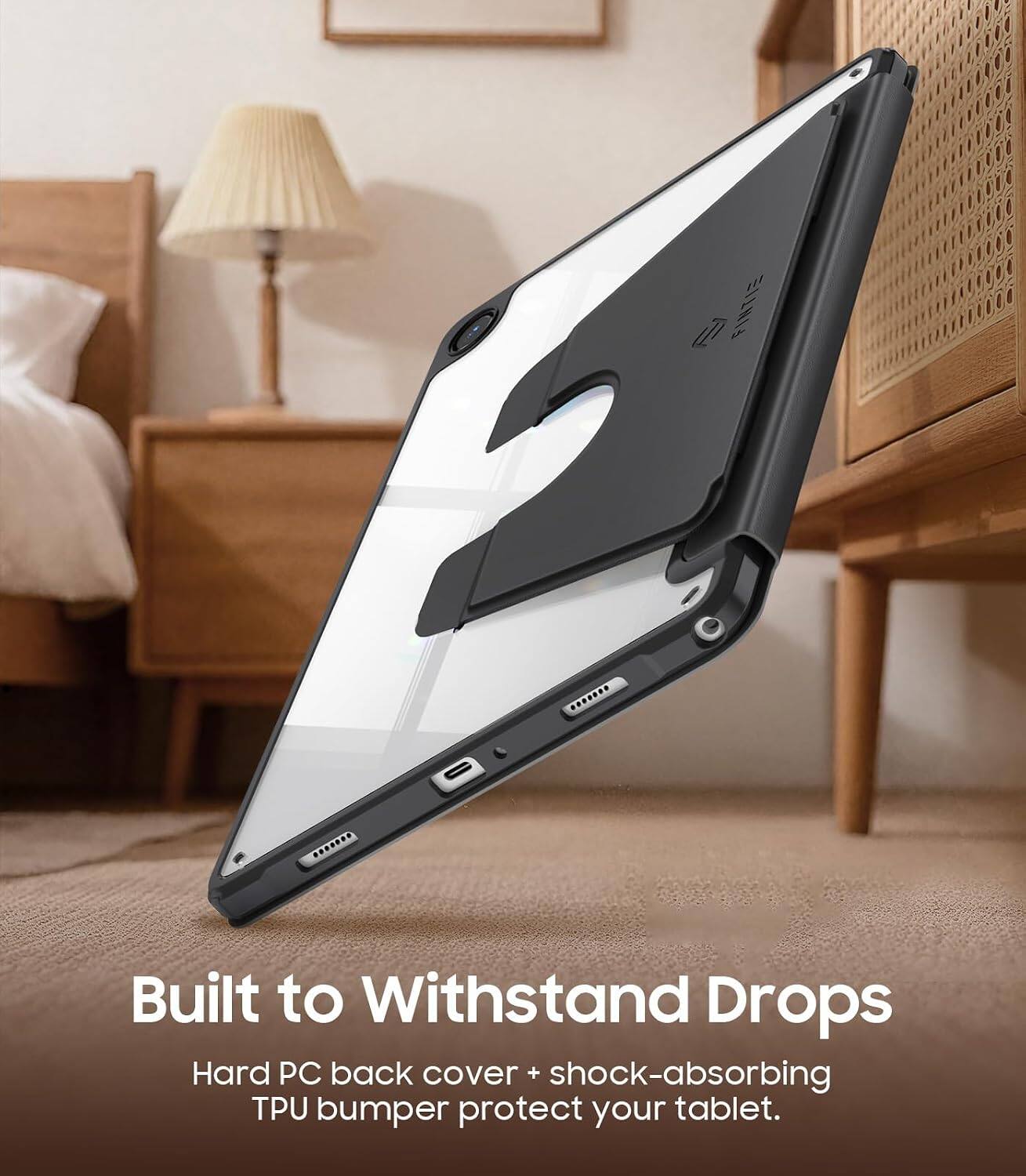 il FINTIE ....... - Built to Withstand Drops Hard PC back cover + shock-absorbing TPU bumper protect your tablet.