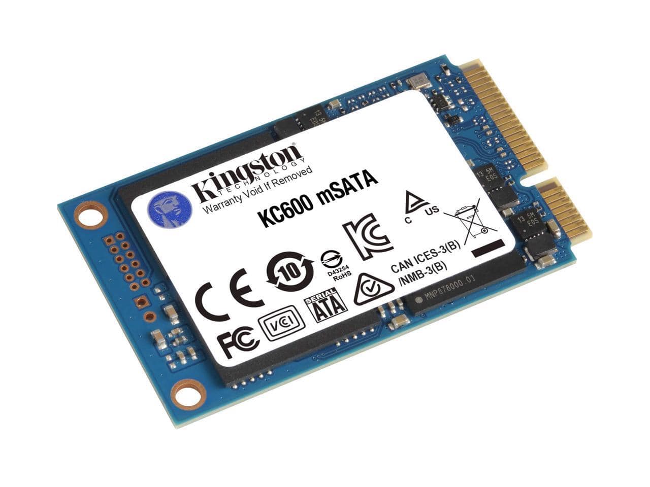 Kingston KC600 256 GB Solid State Drive mSATA Internal SATA (SATA