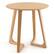 Alt View 19. Costway - 24'' Round Side Table Solid Rubber Wood End Table Beside Sofa&Bed for Small Space Natural - Natural.