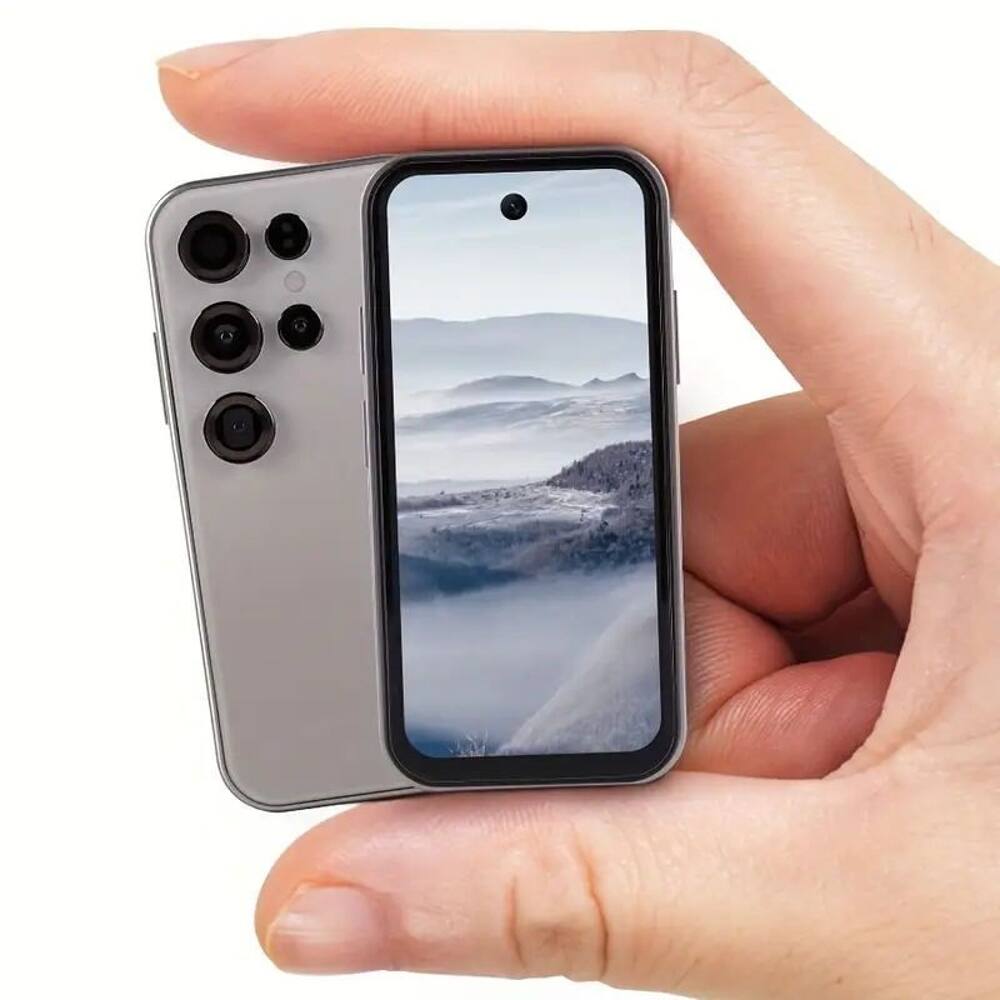 Angle. Loheer - Loheer Compact Backup Phone Unlocked Android Mini Smartphone Dual SIM Face Recognition Grey - Grey.