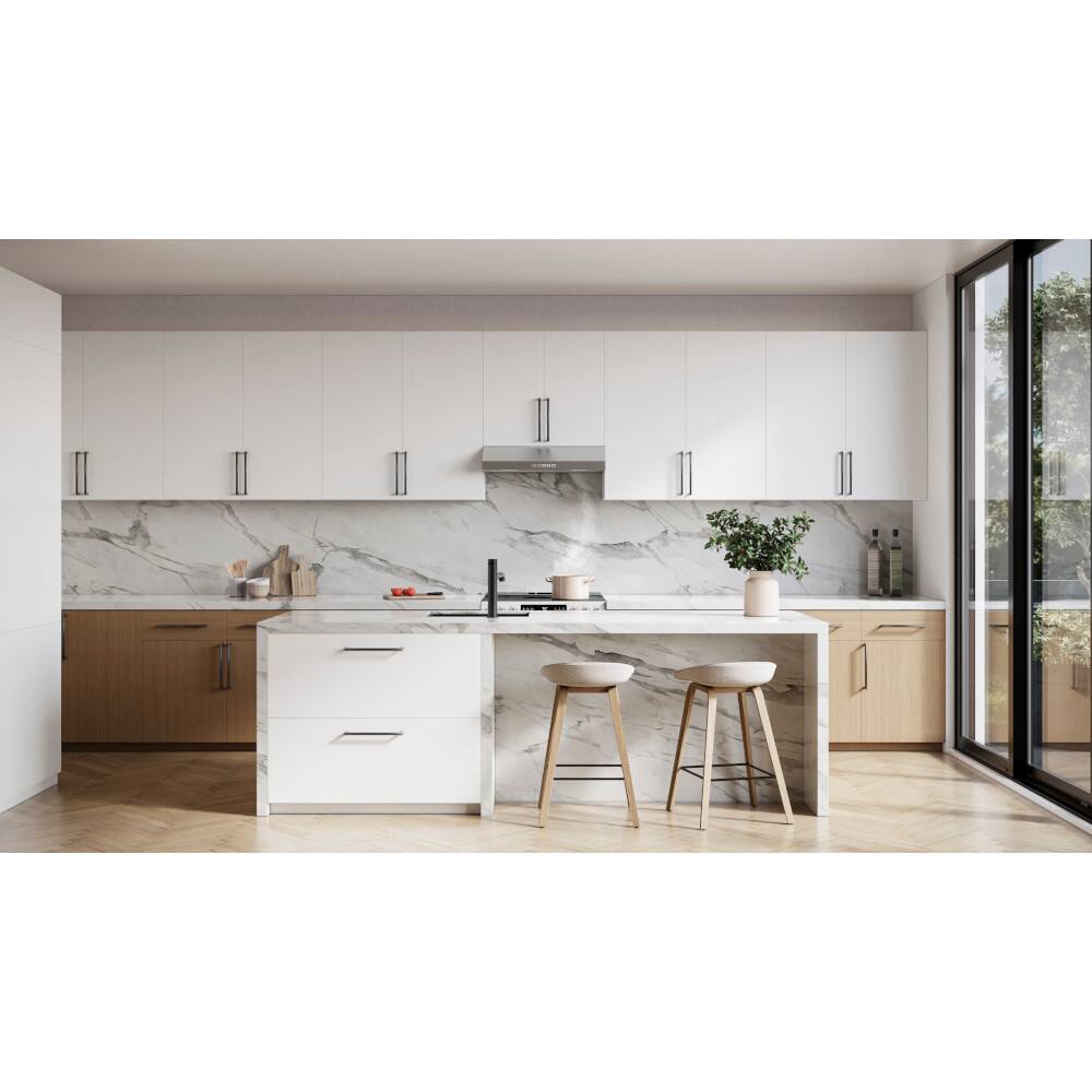 Alt View 10. Broan - Broan-NuTone 30-Inch Under Cabinet Range Hood, ENERGY STAR, 350 Max Blower CFM - Stainless Steel.