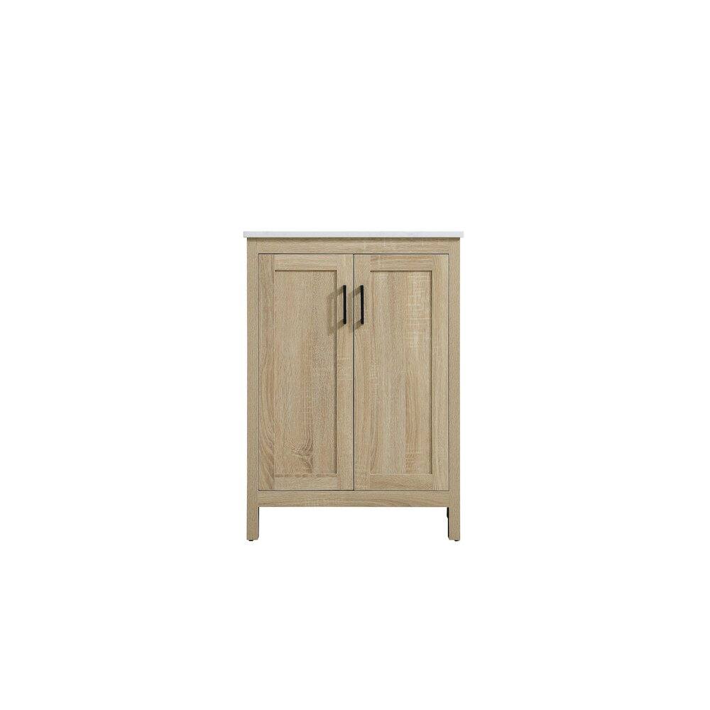 Alt View 3. Elegant Kitchen and Bath - Finnley 24 Inch Single Bathroom Vanity In Mango Wood - Mango Wood.