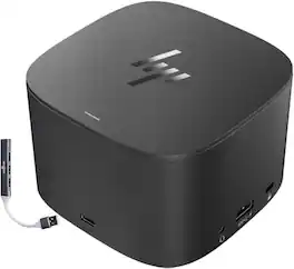 HP - Thunderbolt Dock 230W G2 3VL22AV#ABA Bundle with Dockztorm Hub, Dual 4K Display Support, USB-A, VGA & Ethernet - Black