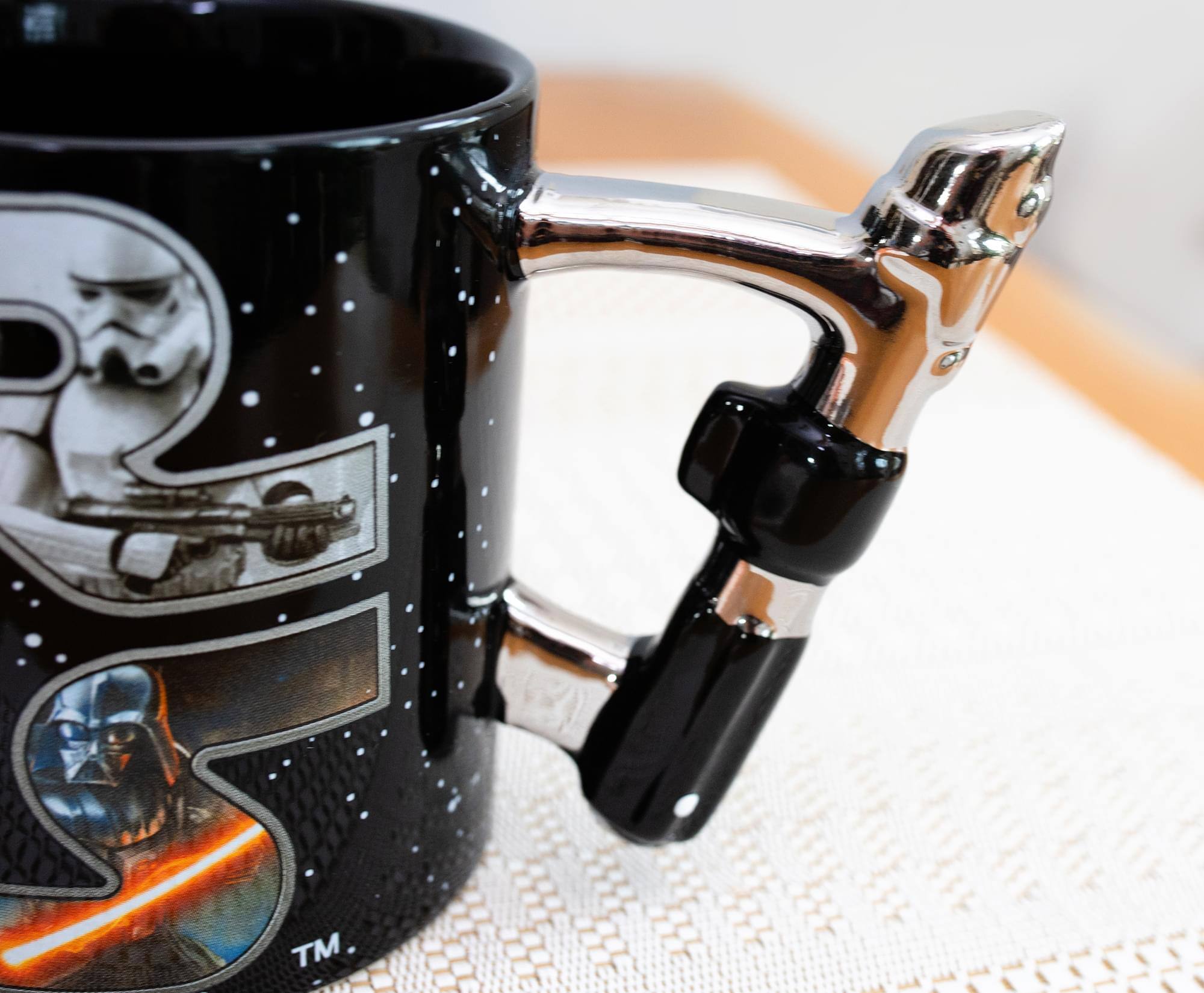 Alt View 4. Star Wars - Star Wars Lightsaber Handle Ceramic Mug | Holds 20 Ounces - Black.