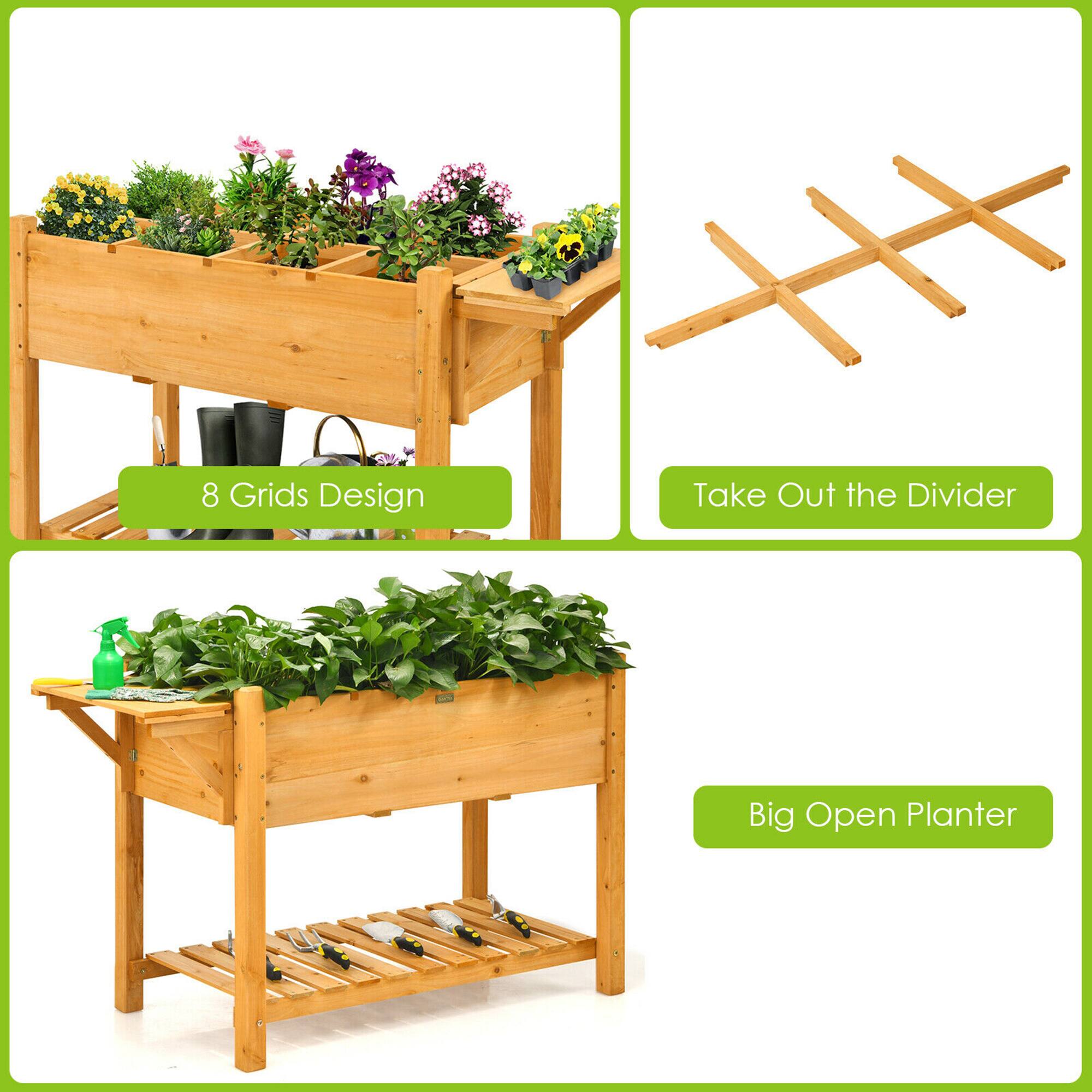 8 Grids Design  
Take Out the Divider  
Big Open Planter