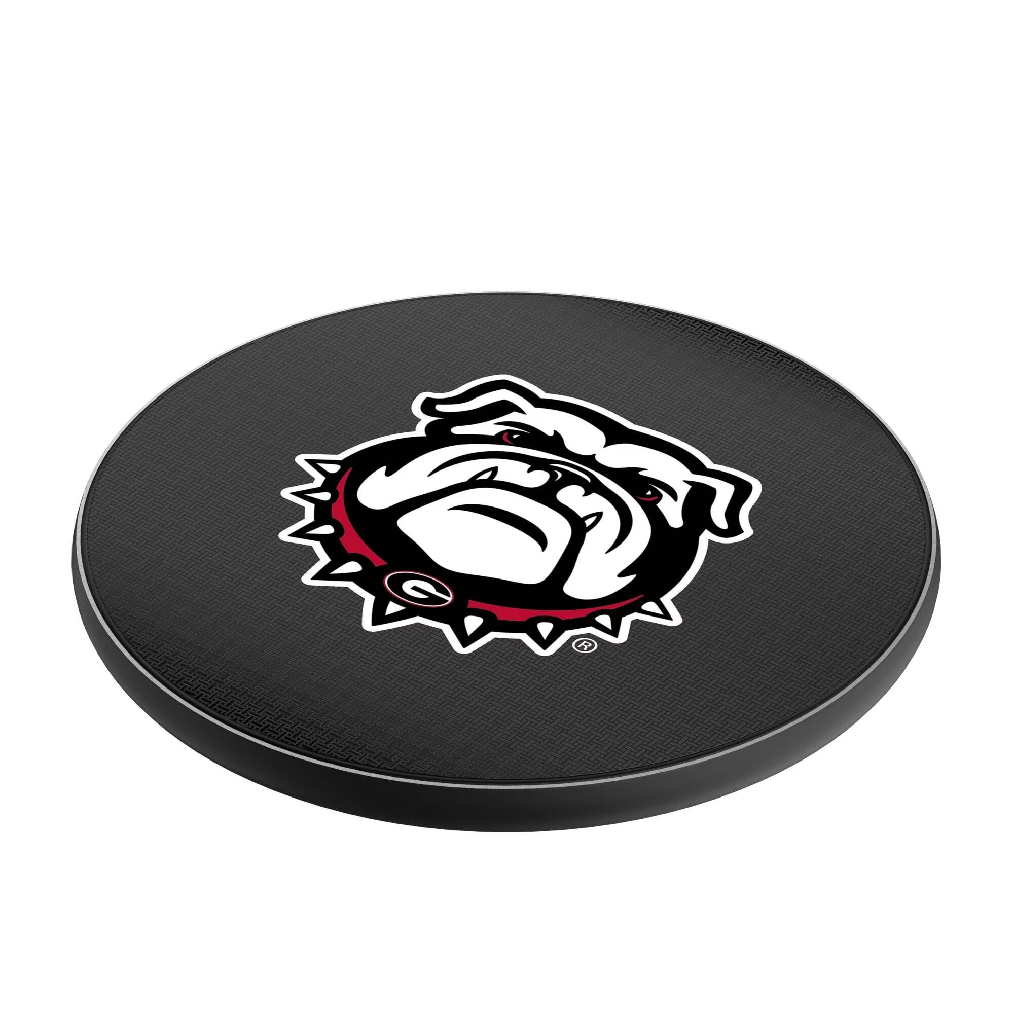 Alt View 1. Keyscaper - Georgia Bulldogs 15 Watt Wireless Induction Charger - Black.