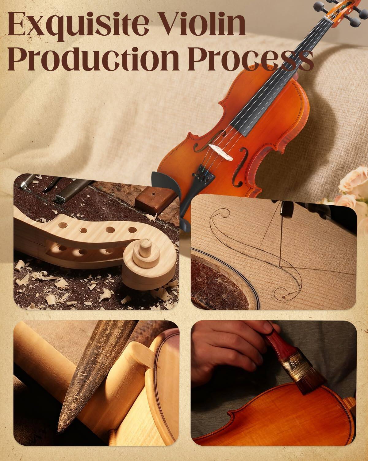 Exquisite Violin Production Process