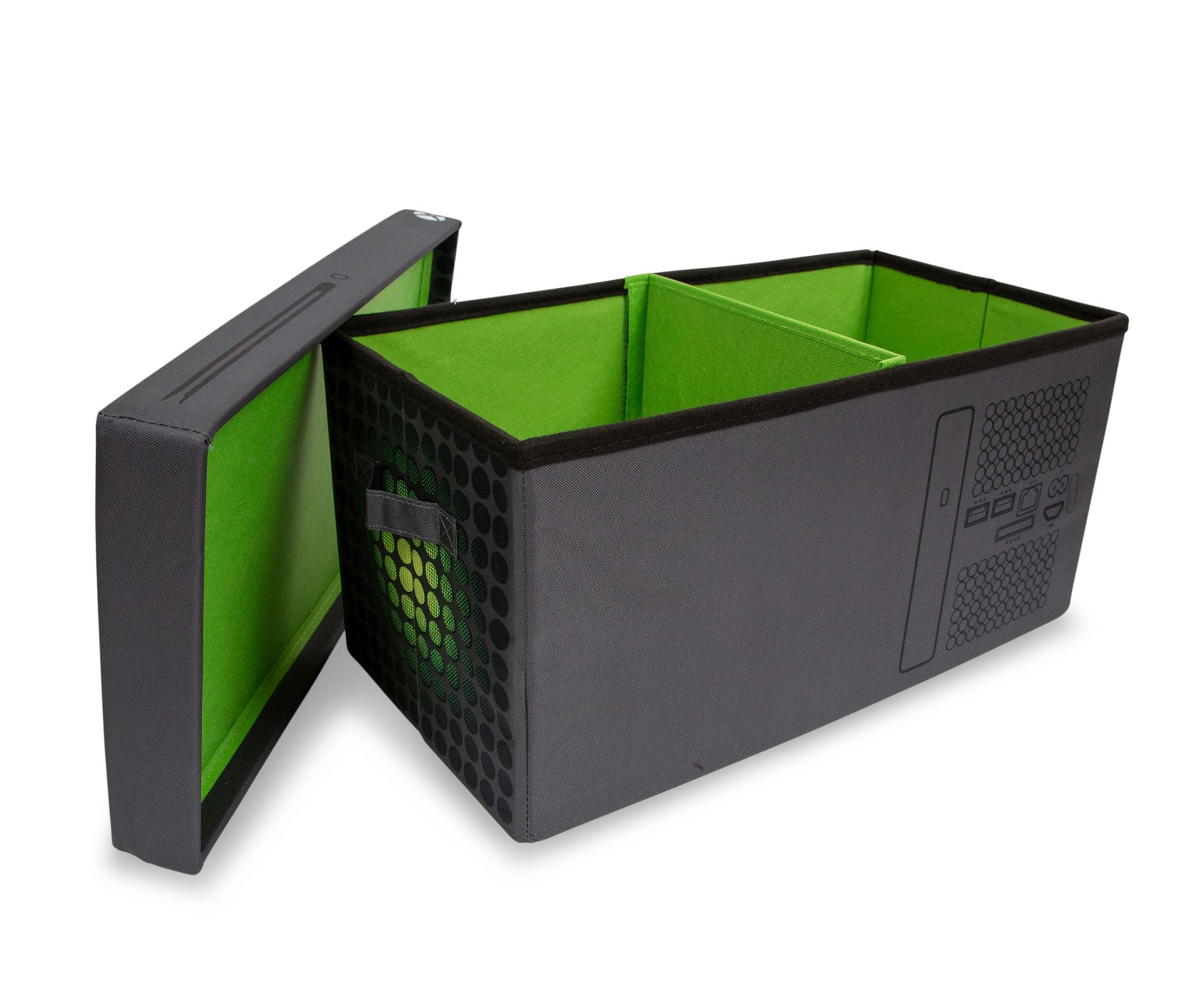 Alt View 1. Ukonic - Xbox Series X Logo Storage Bin Chest Organizer with Lid | 24 x 12 Inches - Black.