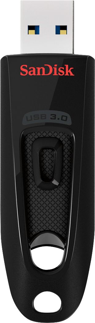 Laat je zien maïs verlangen SanDisk Ultra 64GB USB 3.0 Flash Drive Black SDCZ48-064G-A46 - Best Buy