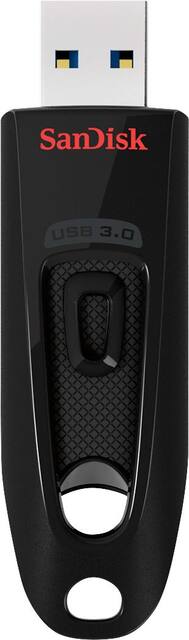 SANDISK - Ultra 64GB USB 3.0 Flash Drive - Black