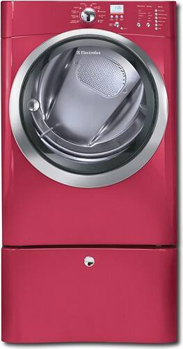 Front Standard. Electrolux - 8.0 Cu. Ft. 11-Cycle Extra-Large Capacity Electric Dryer - Red.