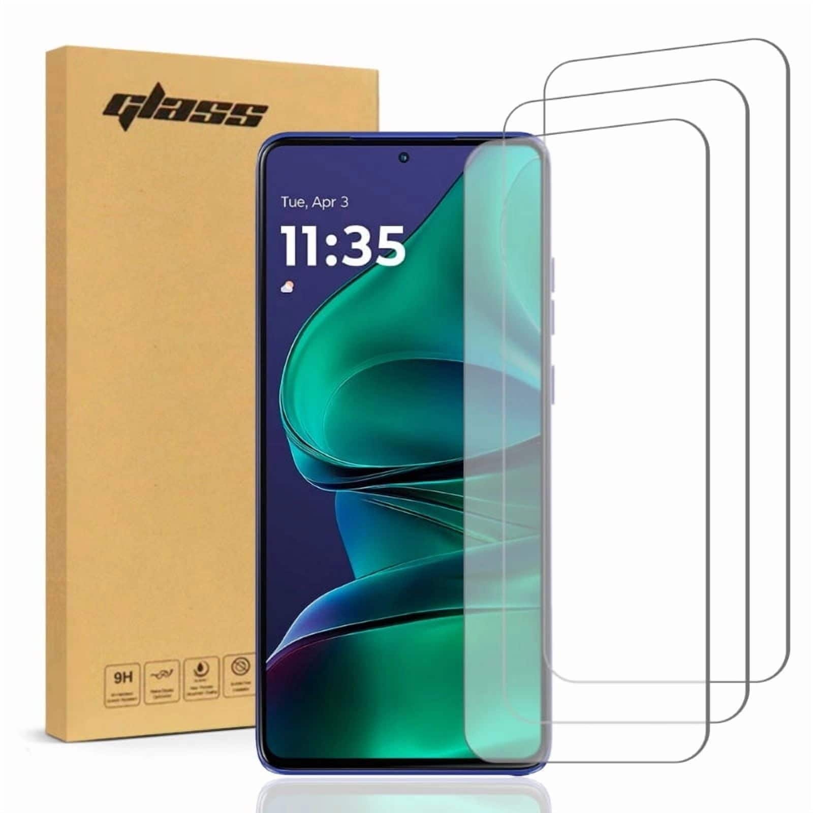 RomeTech - Motorola Moto G Stylus 5G (2025) Tempered Glass Screen Protector 3 Per Pack - Transparent