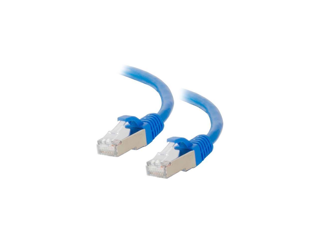 Cables to Go - C2G 00792 Cat6 Cable - Snagless Shielded Ethernet Network Patch Cable, Blue (2 Feet, 0.60 Meters)