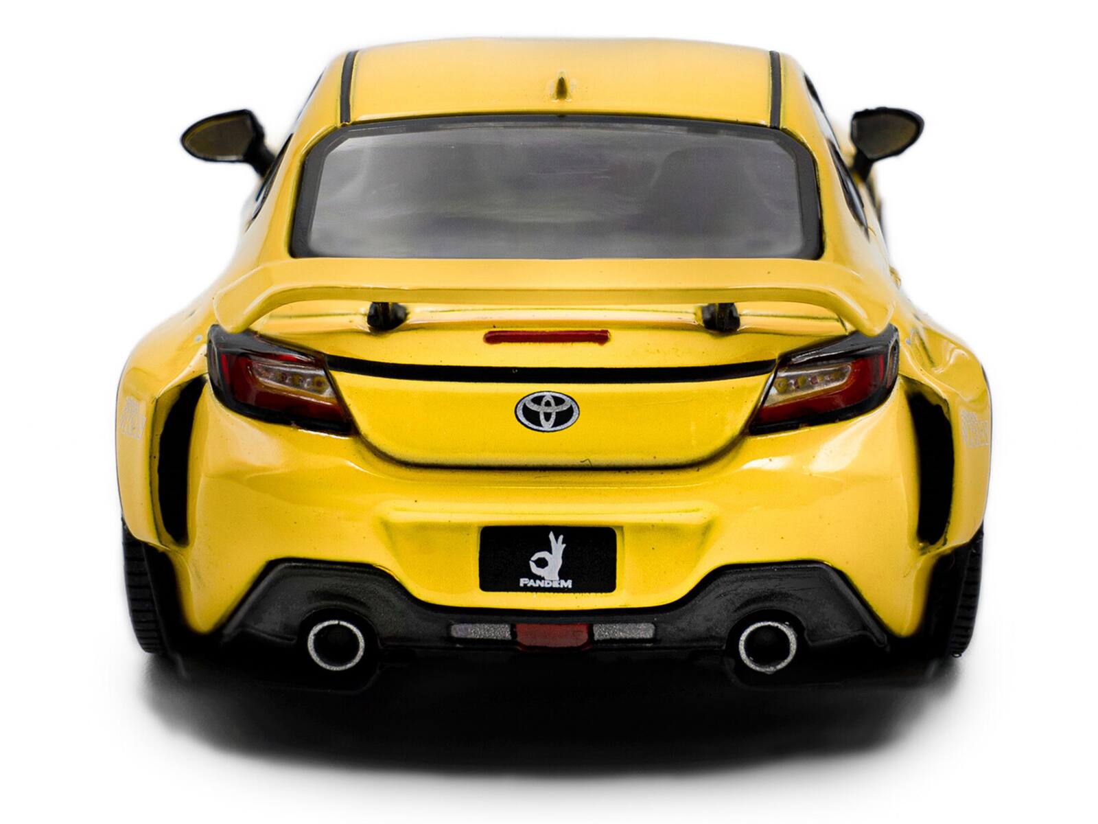Alt View 4. Solido - 2022 Toyota Pandem GR86 Yellow 1/43 Diecast Model Car by Solido.