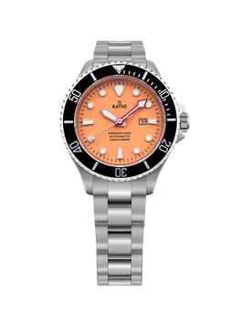 RATIO - FreeDiver Sapphire Stainless Steel Dial Automatic RTFL832 200M Women's Watch - Salmon