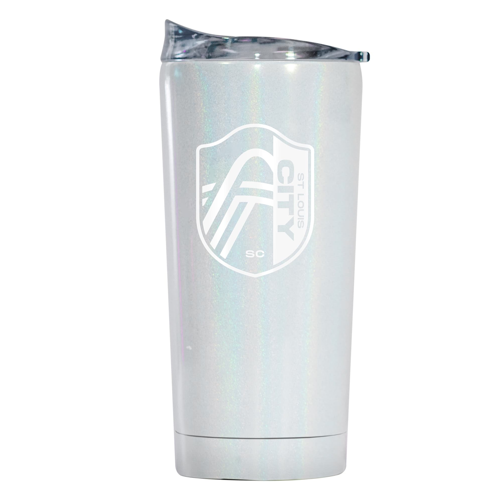 Logo Brands - St. Louis City SC 20oz. Iridescent Tumbler - White