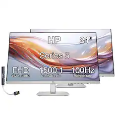 HP 24" Series 5 FHD 1500:1 100Hz 1920 x 1080 Contrast ratio Refresh rate
