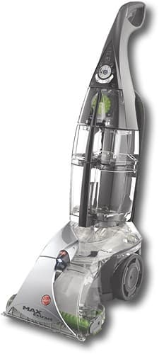 Left Standard. Hoover - Platinum Collection Upright Steam Cleaner - Silver/Black.