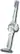 Front Standard. Black & Decker - Pivoting Bagless Cordless Stick Vac - White/Blue.