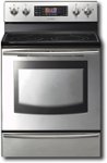 Front Standard. Samsung - 30" Self-Cleaning Freestanding Electric Convection Range - Stainless-Steel.