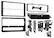 Front. Metra - Dash Kit for Select 2003-2008 Toyota Matrix DIN - Black.