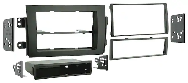 Front. Metra - Dash Kit for Select 2007-2012 Suzuki SX4 DIN DDIN - Black.