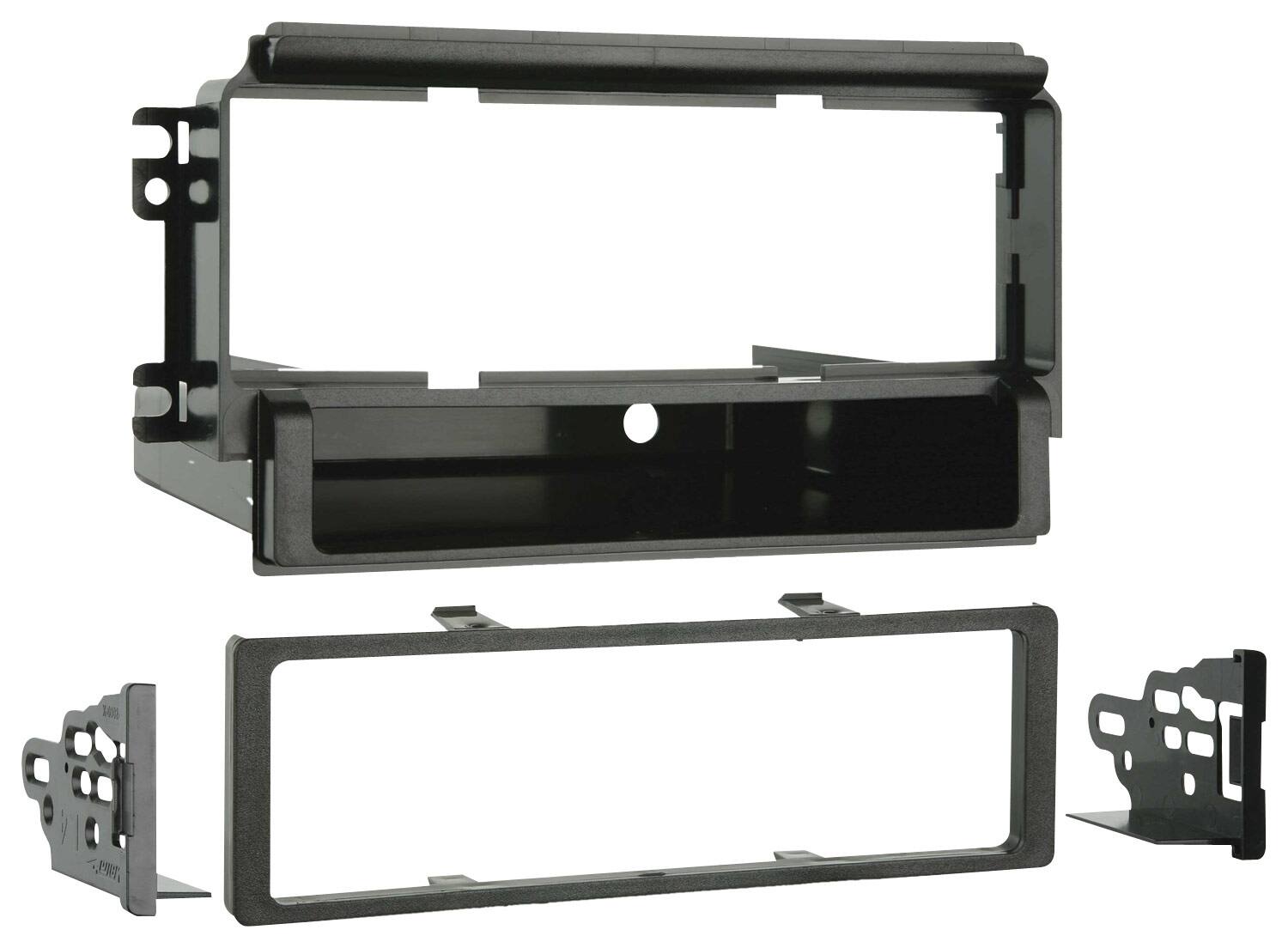 Front. Metra - Dash Kit for Select 2003-2006 Kia Sorento DIN - Black.
