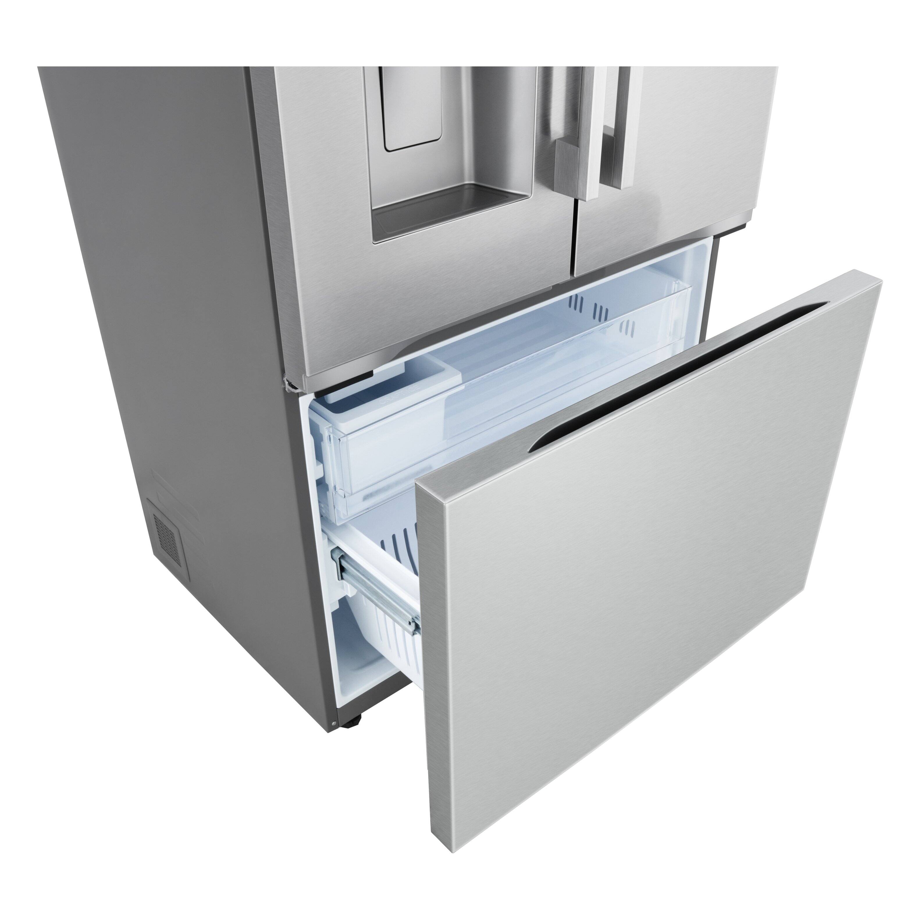 Alt View 23. LG - 36-in Wide 23.7 Cu. Ft. French Door Counter-Depth MAX Smart Refrigerator with Zero Clearance Hinge System and Thin Door - PrintProof Stainless Steel.