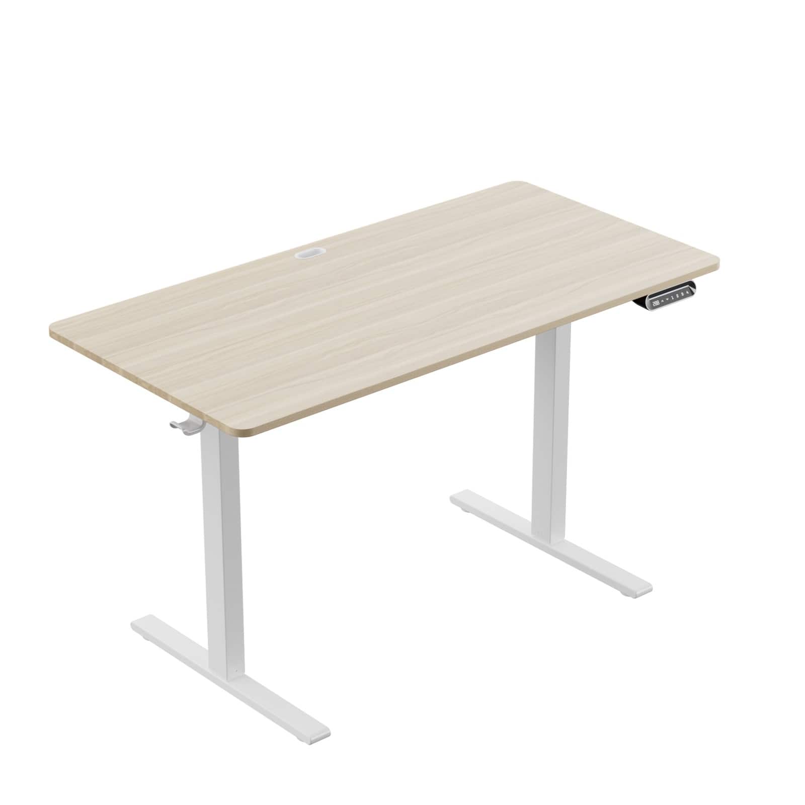 Front. HUANUO - Adjustable Standing Desk - 48″ x 24″ - Natural.
