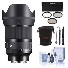Bundle - Sigma - 50mm f/1.4 DG DN Art Lens for Sony E with Essential Kit