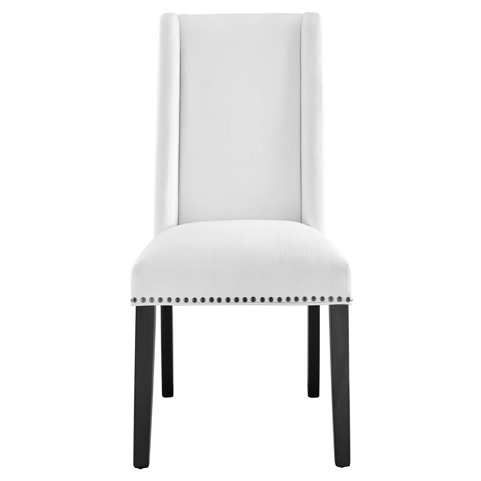 Alt View 1. Modway - Baron Fabric Dining Chair by Modway - White.