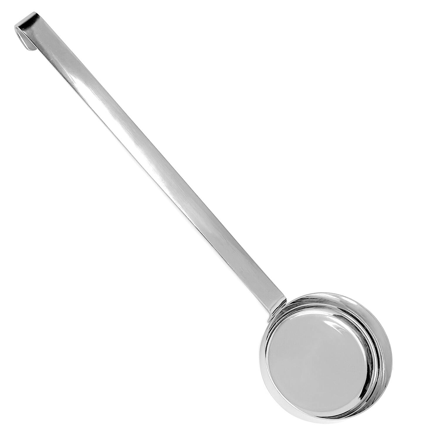Alt View 1. Norpro - Stainless Steel Flat Bottom Ladle, 3 Ounce Capacity, Stainless Steel - Silver.