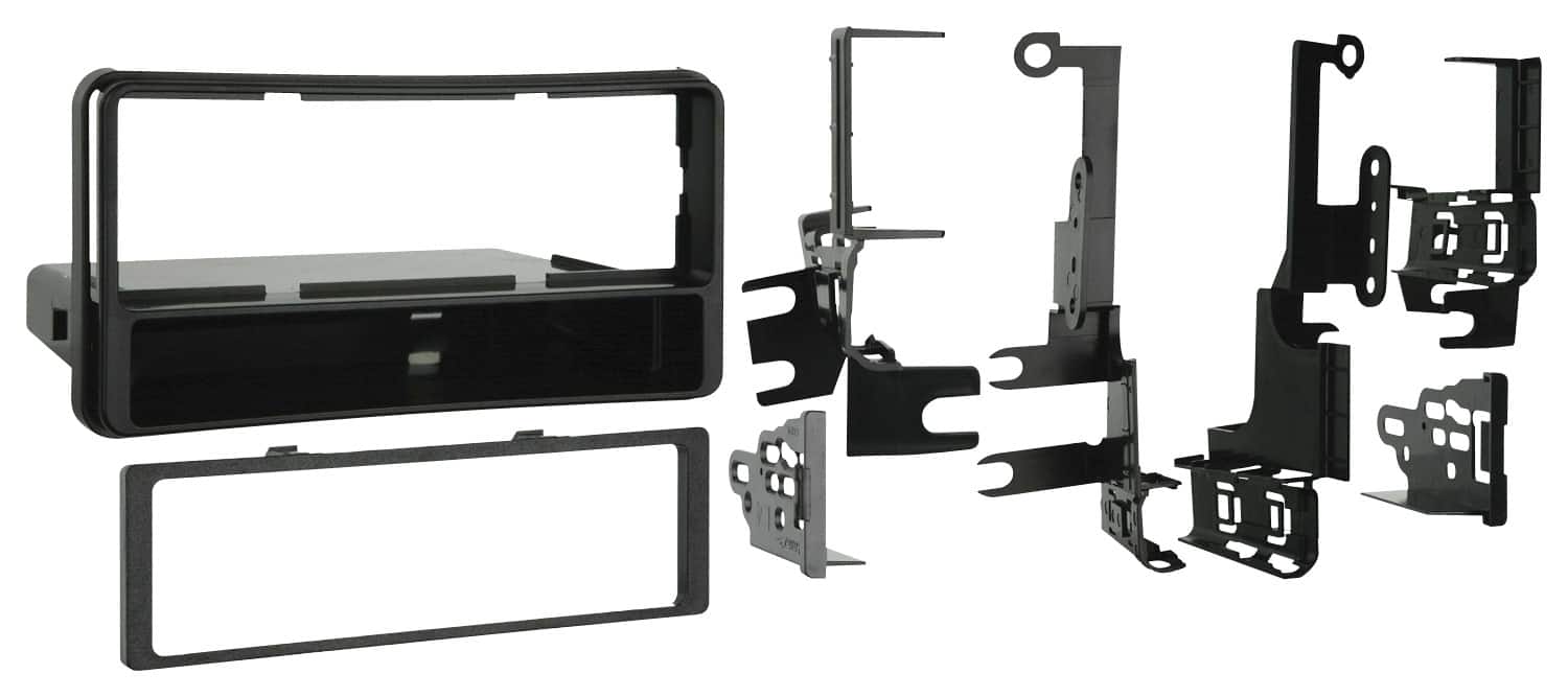 Front. Metra - Dash Kit for Select 2003-2009 Toyota 4 Runner wo/ RDS JBL radio/Highlander without factory NAV - Black.