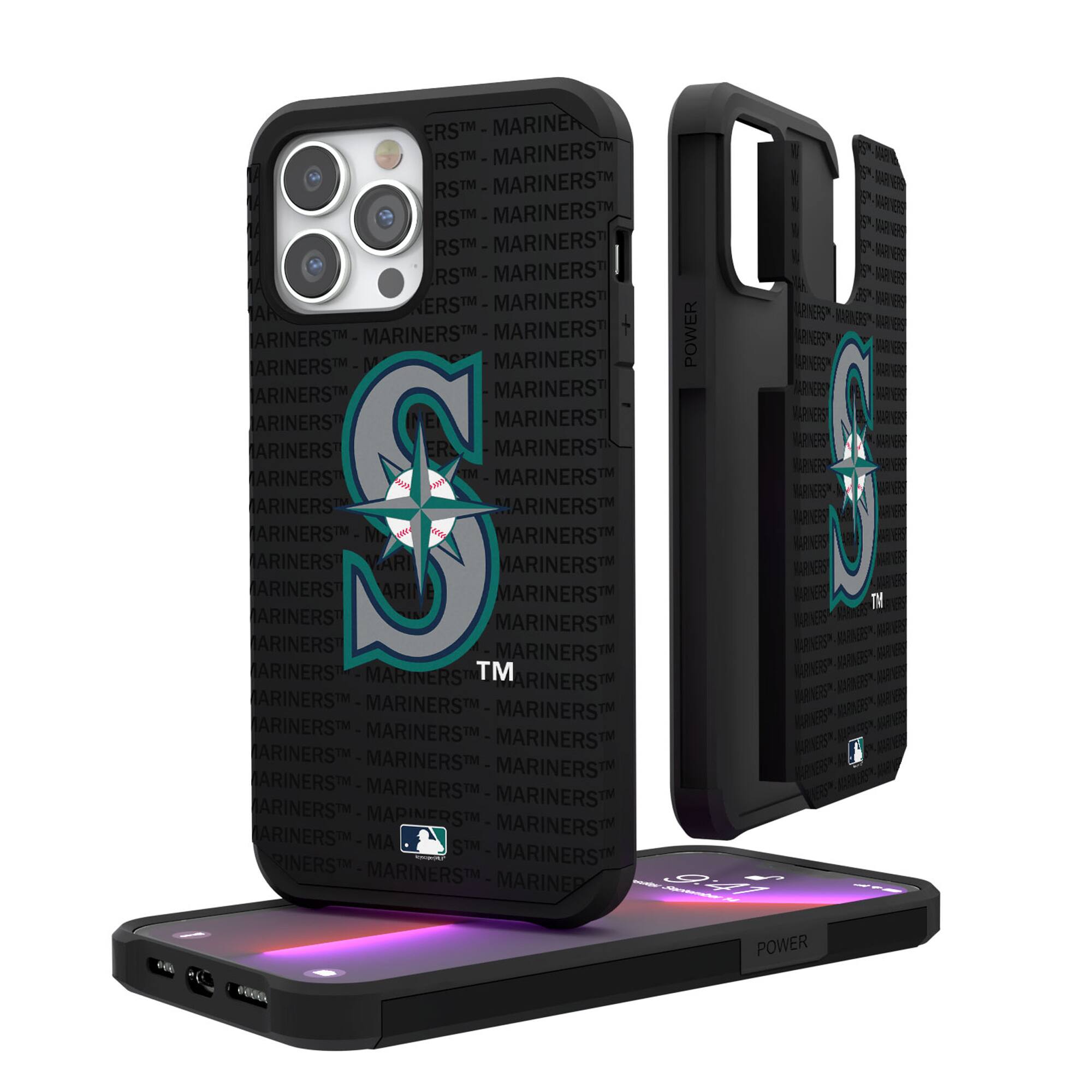 Keyscaper - MLB - Seattle Mariners iPhone Text Backdrop Rugged Case - 15 Plus - Multicolor price history on PriceWatchPro