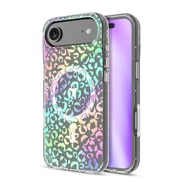 Mybat Pro - Mood Series MagSafe Case for Apple iPhone Air 6.5''- Holographic Leopard - Clear