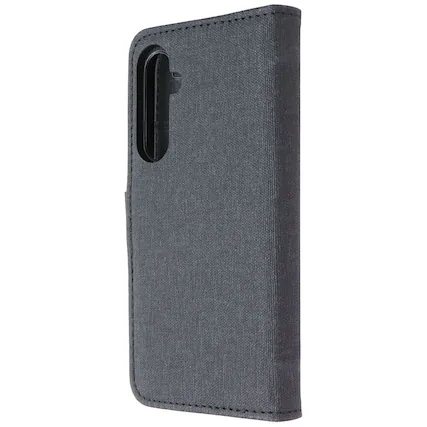 Front. BLU - BLU Element Folio 2-in-1 Case for Samsung Galaxy S23 FE - Black - Black.