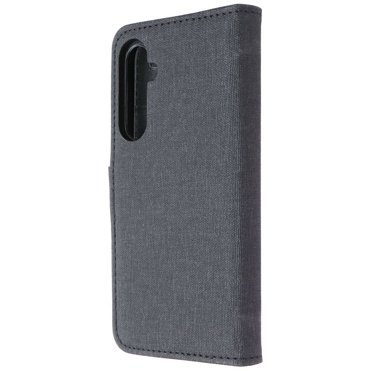Front. BLU - BLU Element Folio 2-in-1 Case for Samsung Galaxy S23 FE - Black - Black.