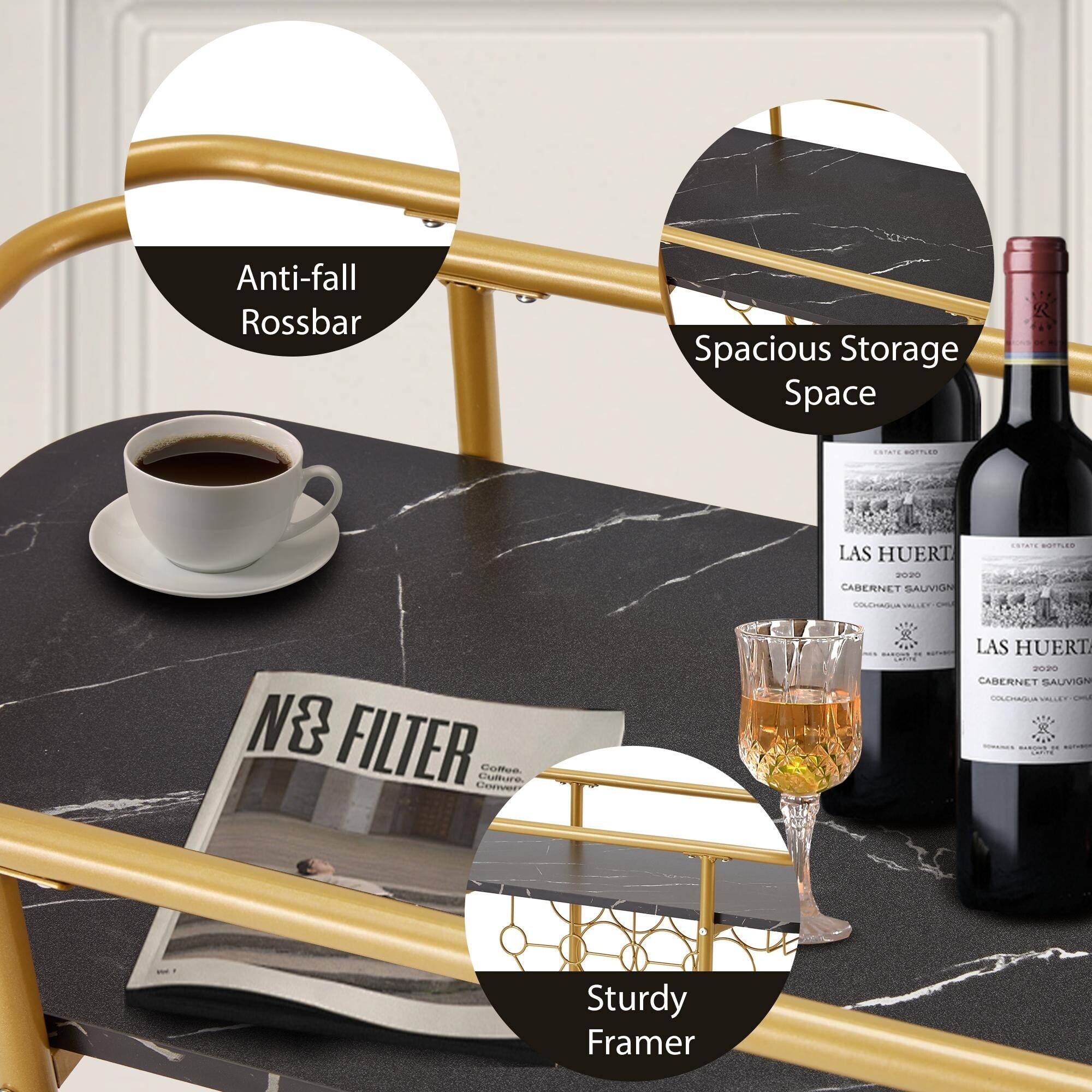 Anti-fall Rossbar  
Spacious Storage Space  
Sturdy Framer