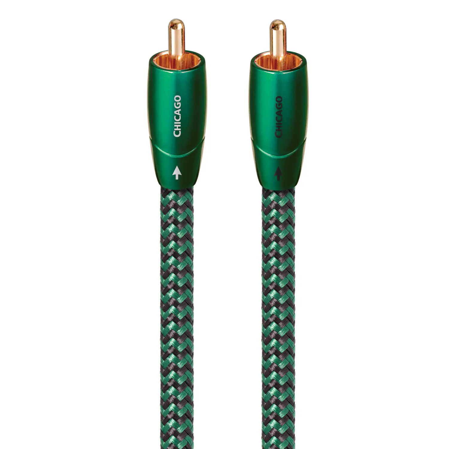AudioQuest - Chicago RCA > RCA 6.6' Analog Audio Interconnect Cable - Green on Black