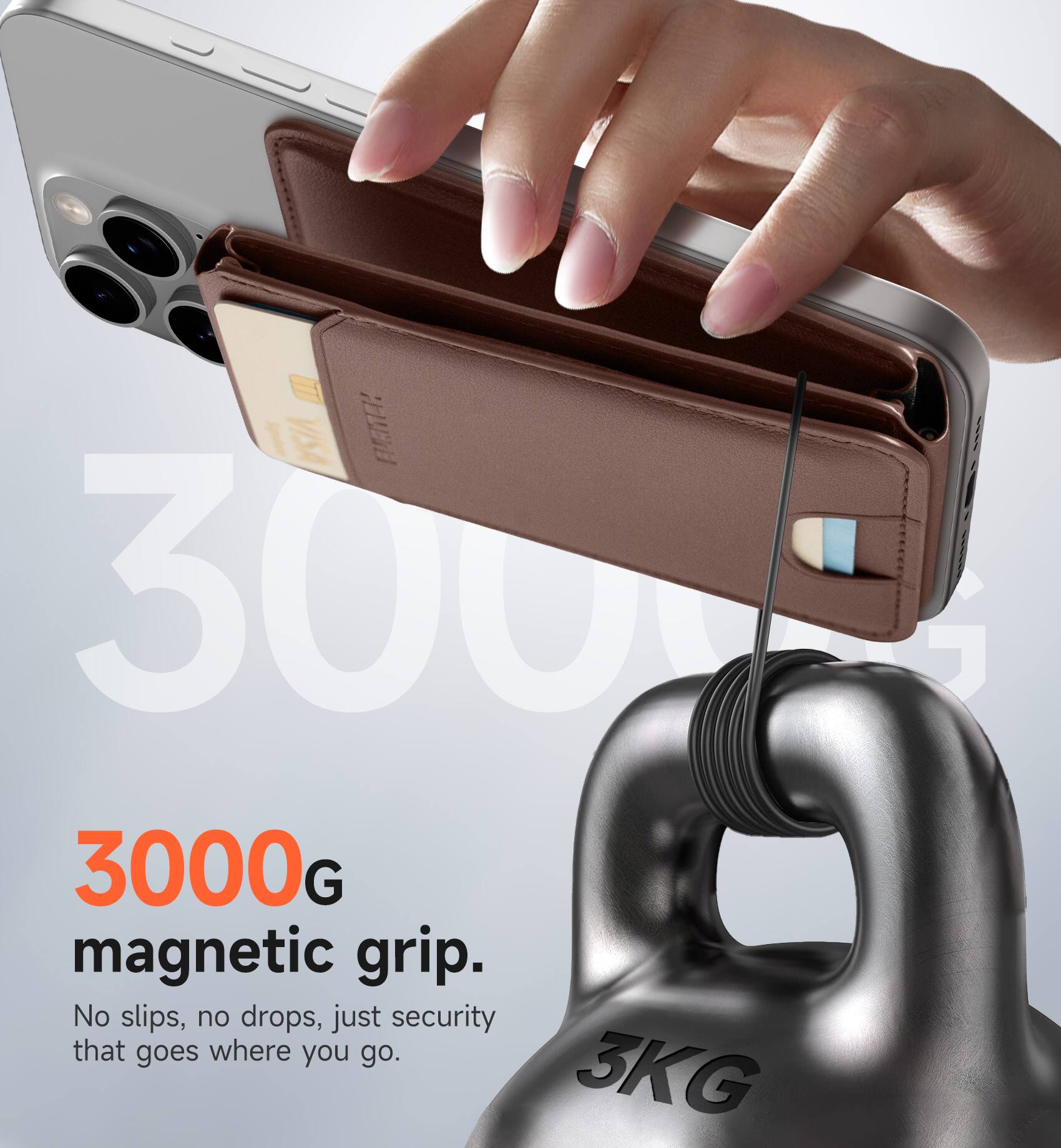 VISA FMT! 3000G magnetic grip. No slips, no drops, just security that goes where you go. 3KG