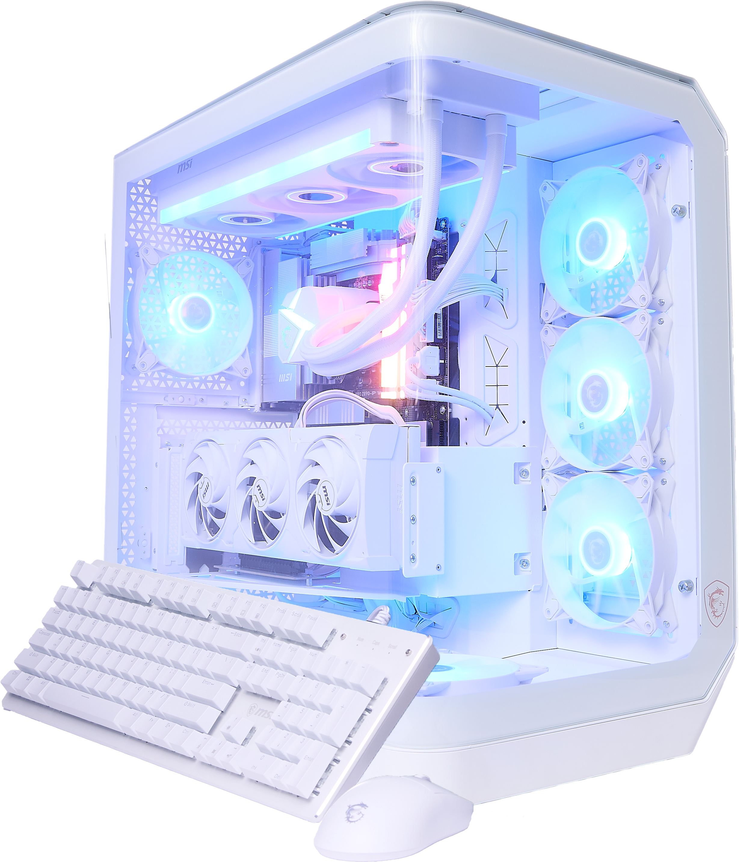 MSI - Vision ZS Gaming Desktop -R9-9950X3D - 32GB Memory - NVIDIA GeForce RTX 5080 - 2TB SSD - White