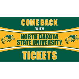 Evergreen Enterprises - NDSU Bison 28" x 16" Come Back With Tickets Door Mat - Multicolor