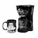 Front. Uncanny Brands - Star Wars Single Serve Coffee Maker with 2 Mugs - Black.